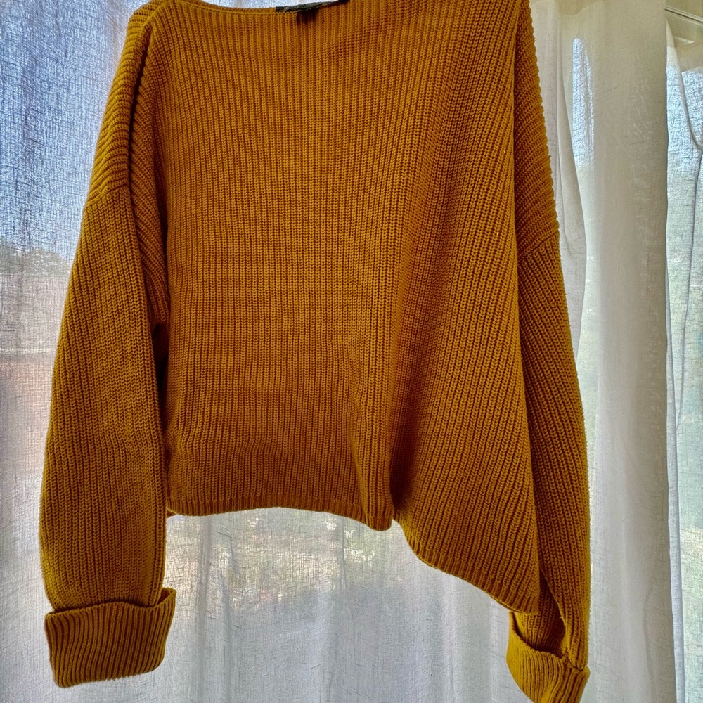 Large, 100% Cotton, Yellow French Connection Sweater